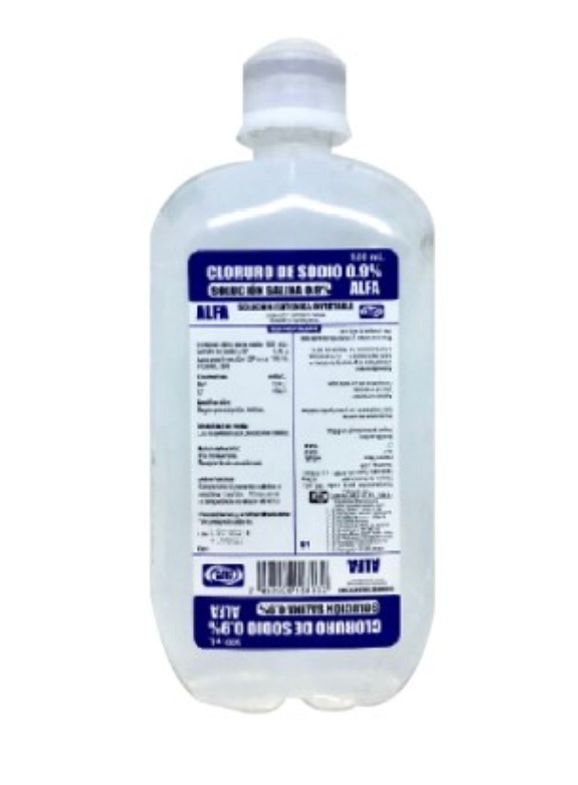 Solución salina 0.9% Frasco 500ml